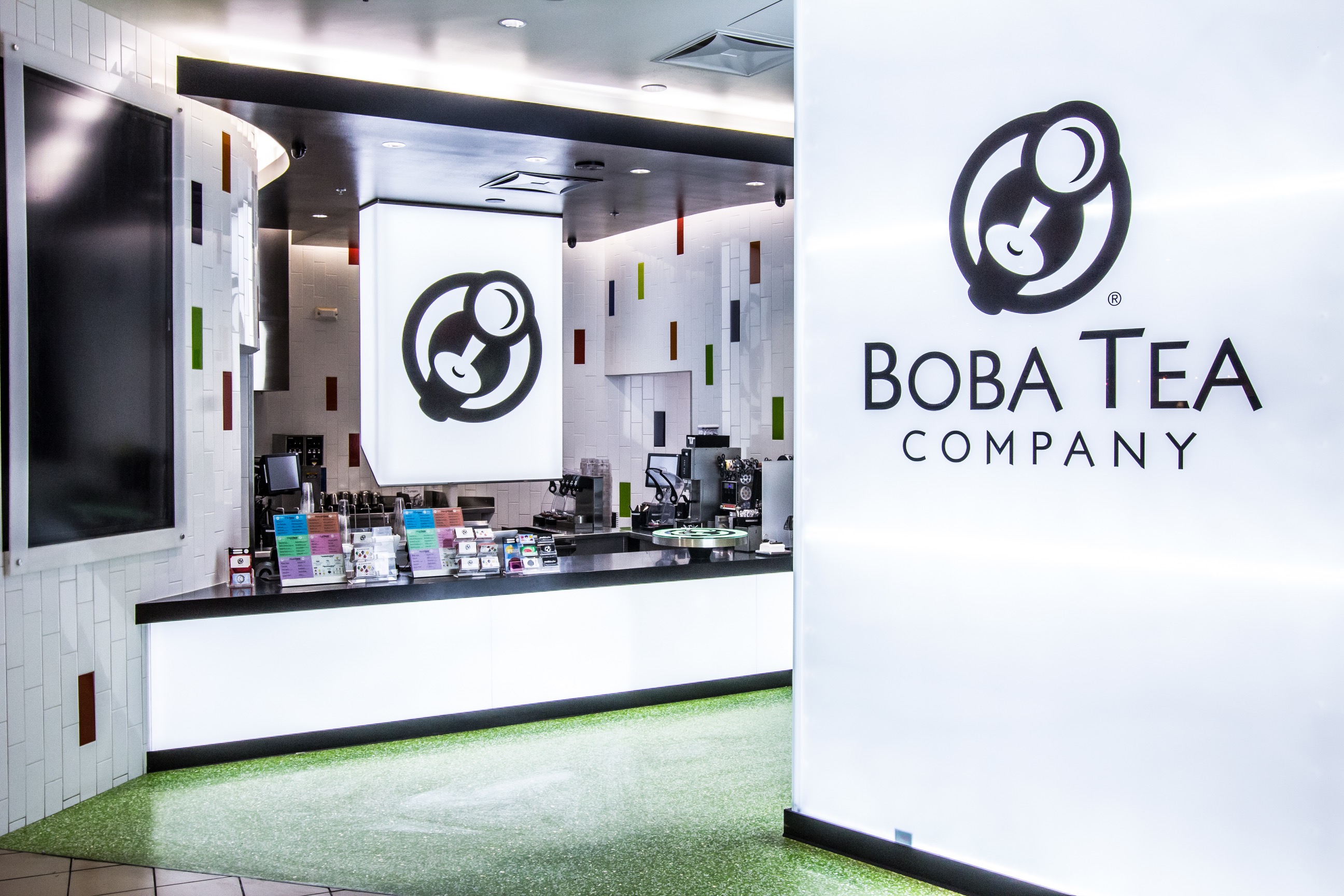 Boba Tea Company Zoom in View of the Logo