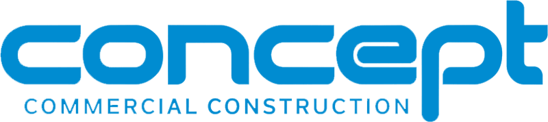 Concept Commercial Construction Blue Logo